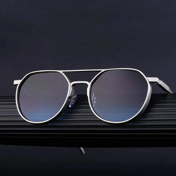 Lunettes de soleil à monture métallique épurée Apollo
