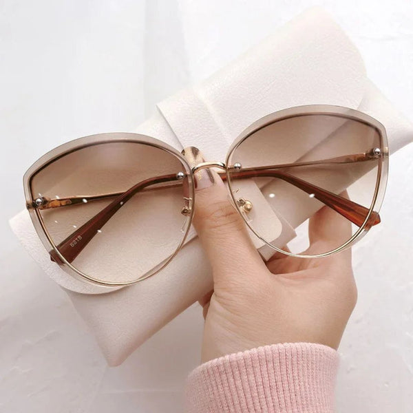Lunettes de soleil œil-de-chat sans monture Celeste