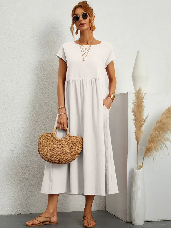 Gabrielle | Robe midi fluide intemporelle