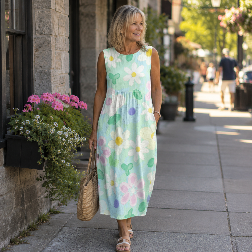 Érin | Robe midi Pastel Blossom
