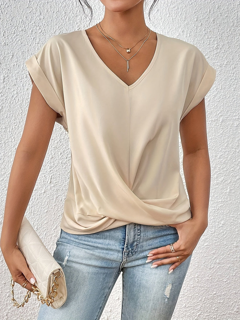 Louise | T-shirt à encolure élégante