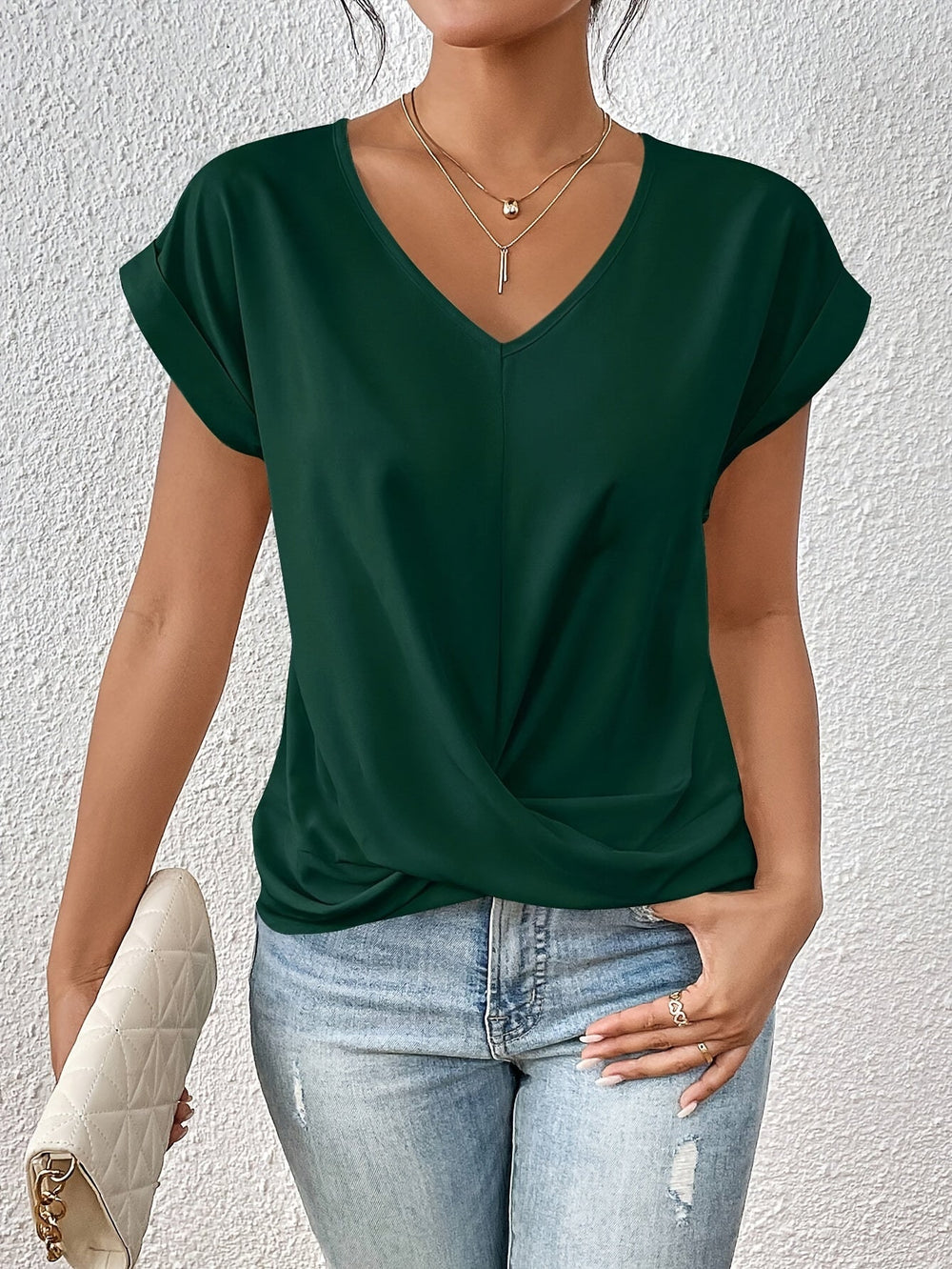 Louise | T-shirt à encolure élégante