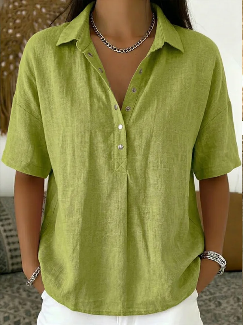 Olivia | Blouse à col et boutons