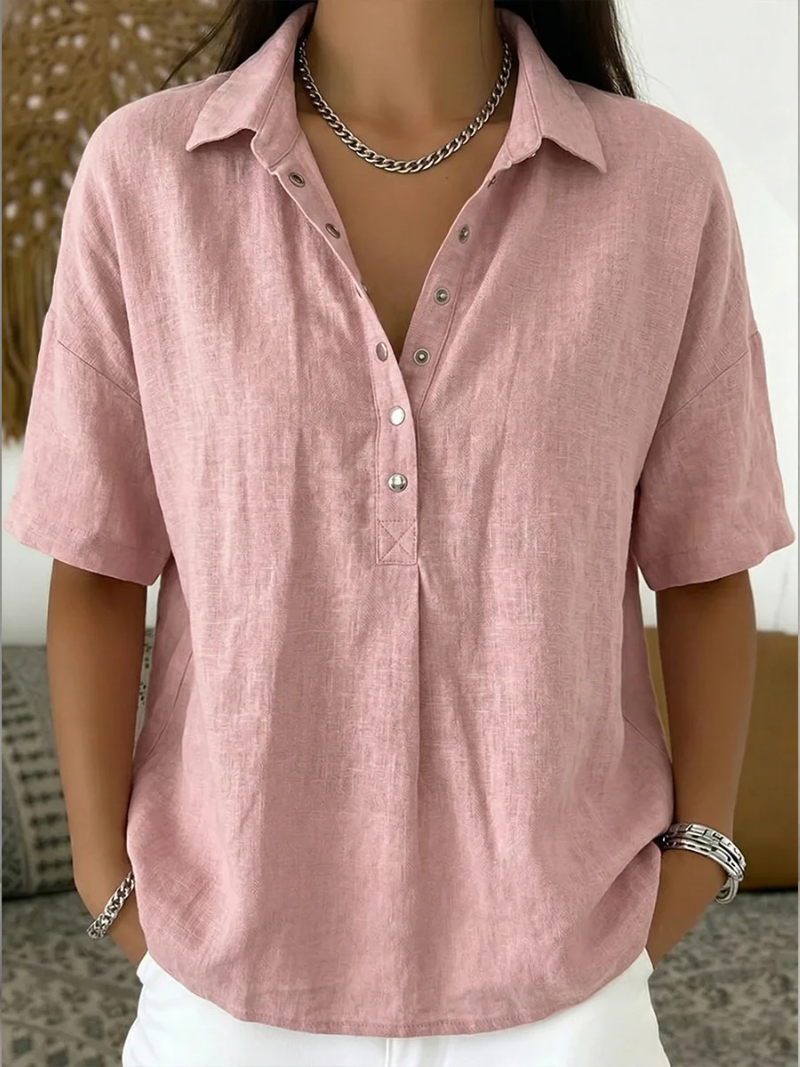 Olivia | Blouse à col et boutons