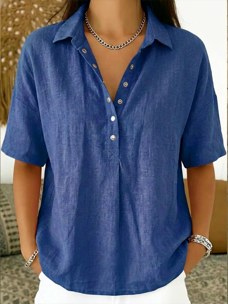 Olivia | Blouse à col et boutons
