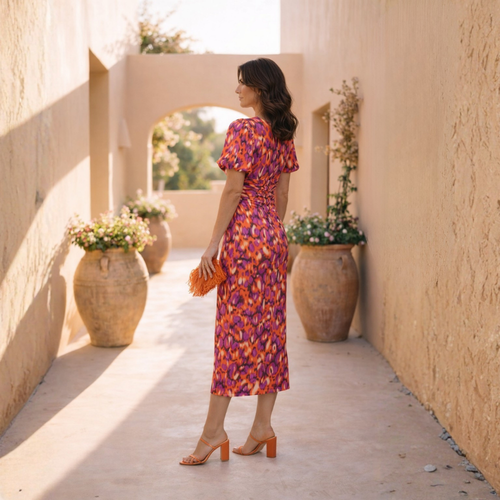 Clara | Robe mi-longue élégante et intemporelle
