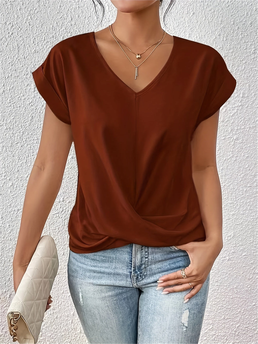 Louise | T-shirt à encolure élégante