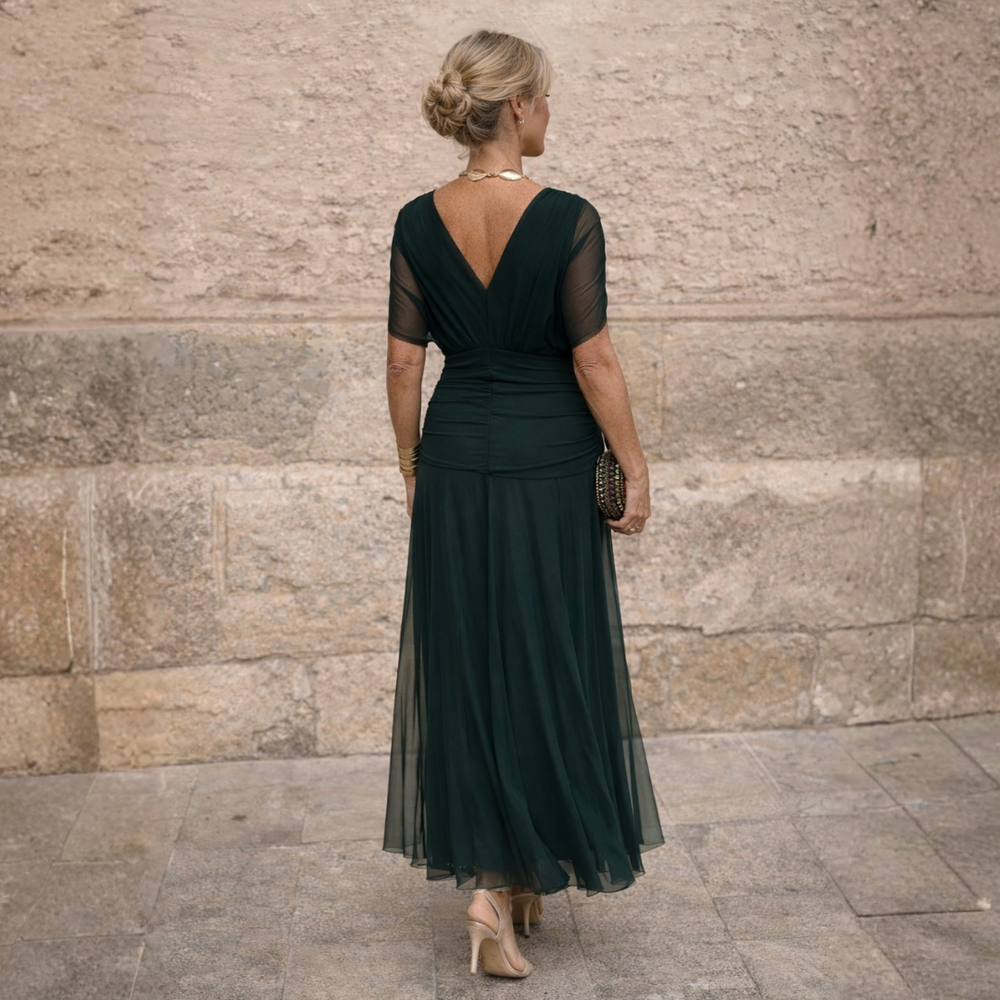 ROSSANA – Robe longue à épaules dénudées