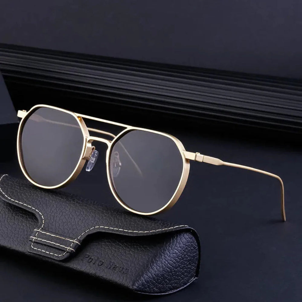 Lunettes de soleil à monture métallique épurée Apollo