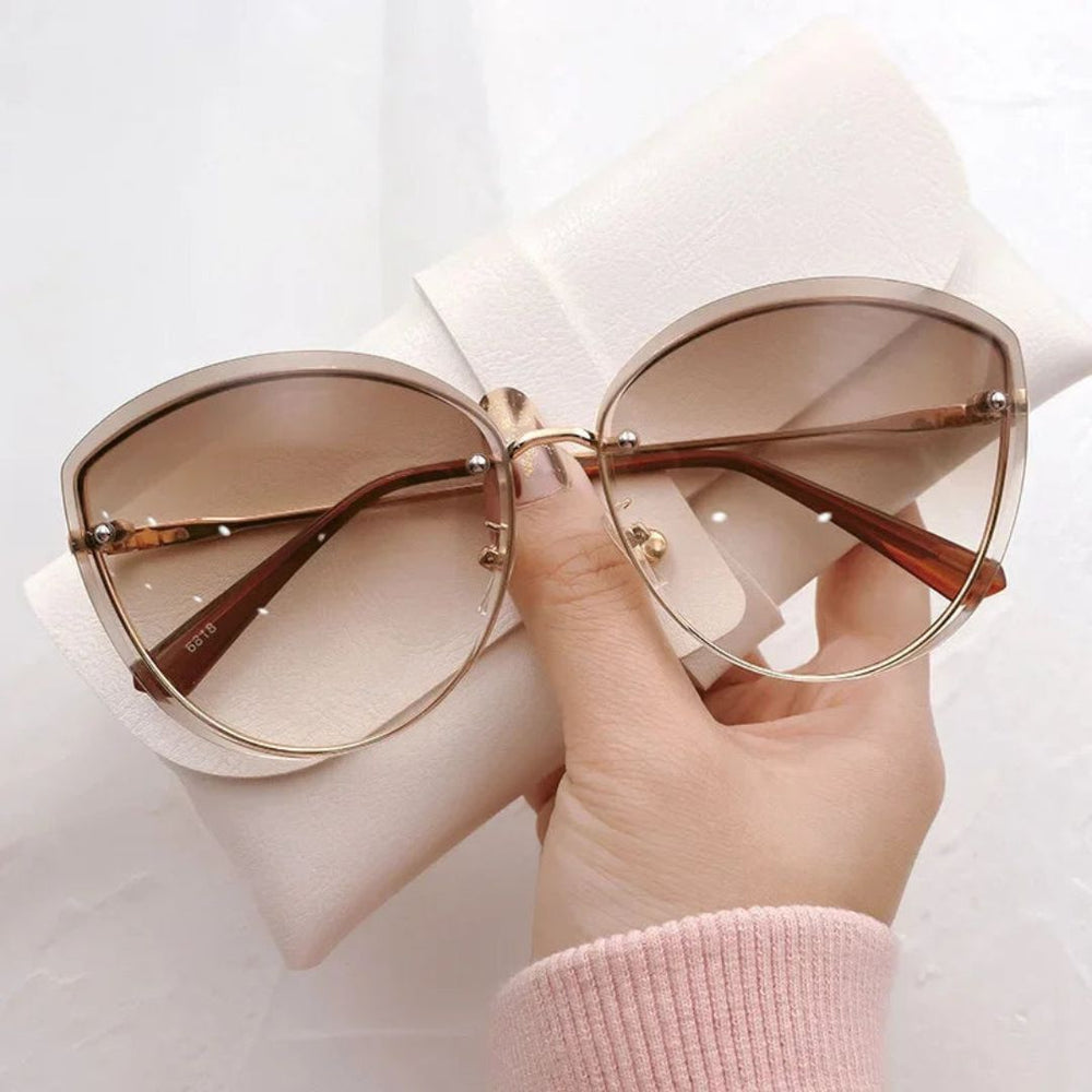 Lunettes de soleil œil-de-chat sans monture Celeste