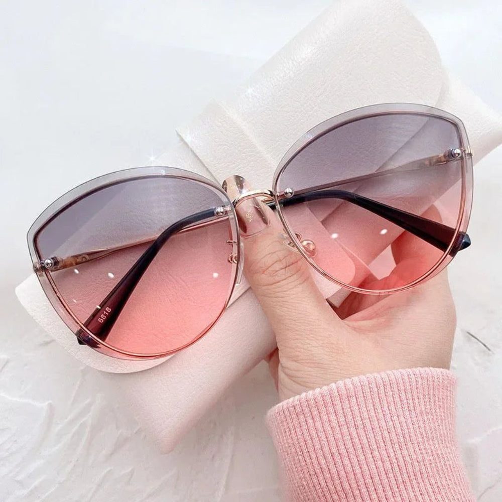 Lunettes de soleil œil-de-chat sans monture Celeste