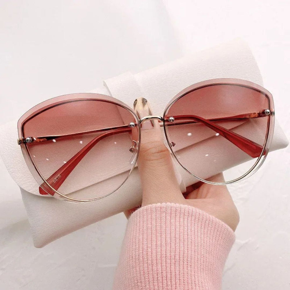 Lunettes de soleil œil-de-chat sans monture Celeste