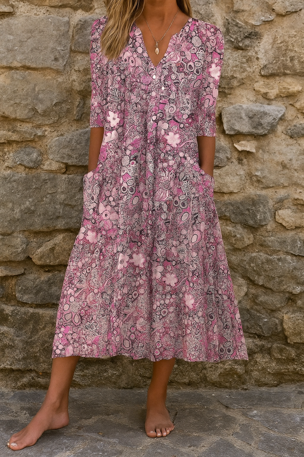 Harlow | Robe Élégante avec Décolleté en V