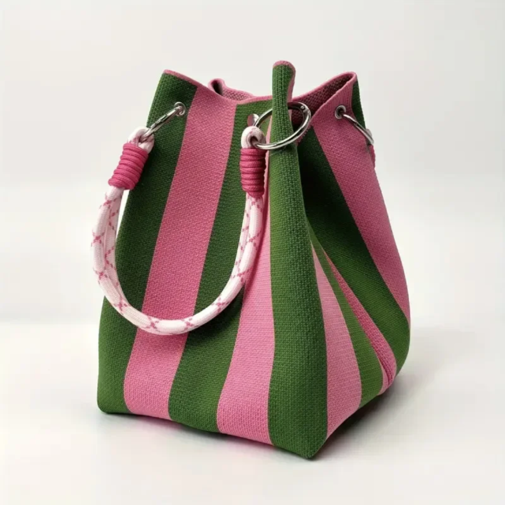 LS | Mini sac seau color block pour femme