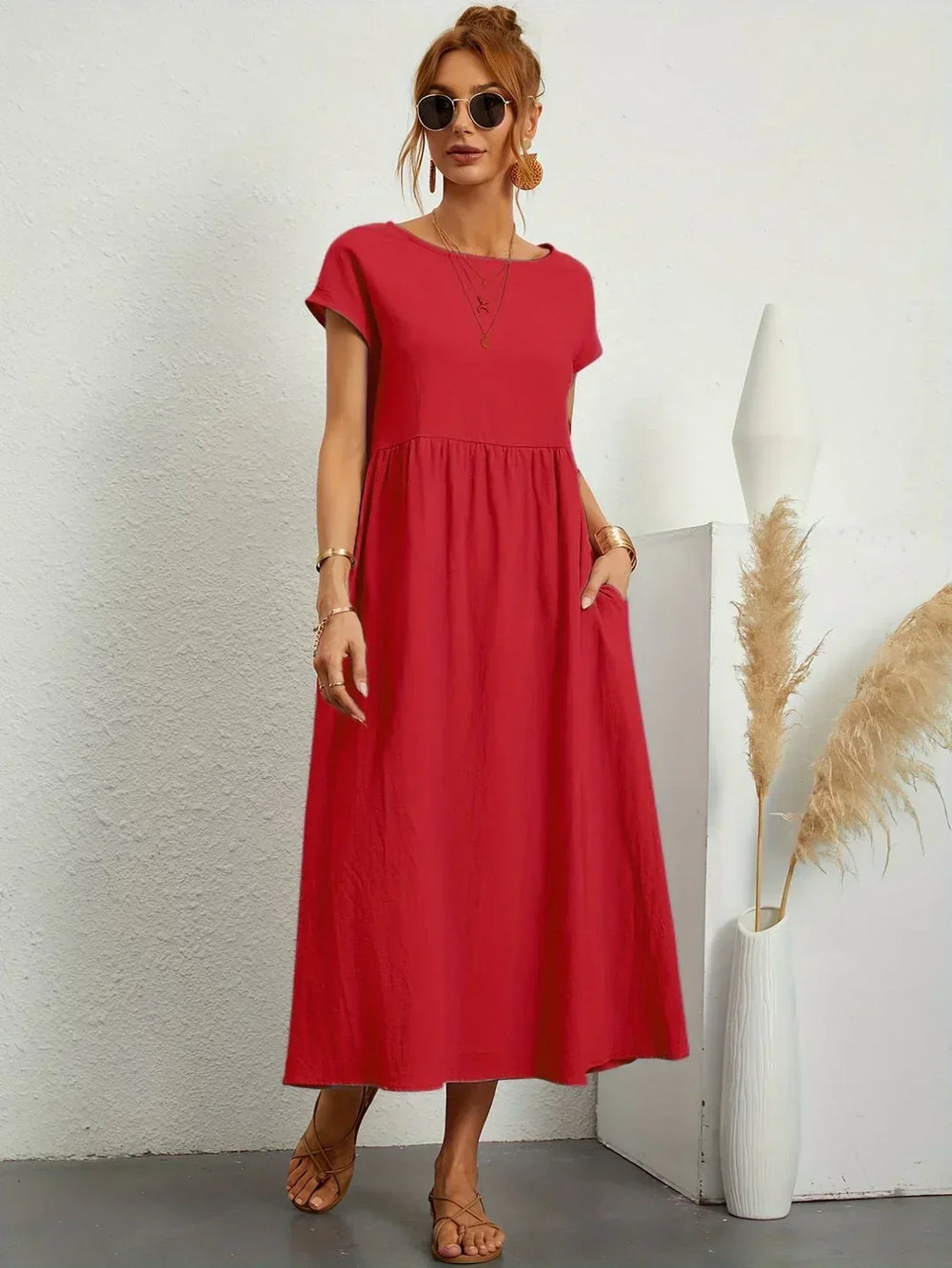Gabrielle | Robe midi fluide intemporelle