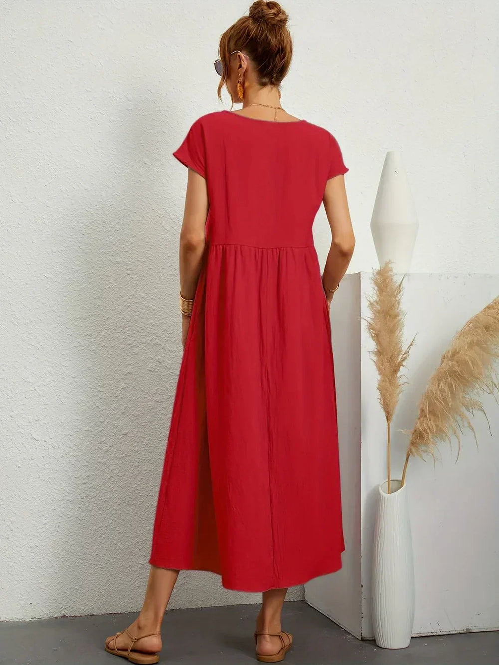 Gabrielle | Robe midi fluide intemporelle