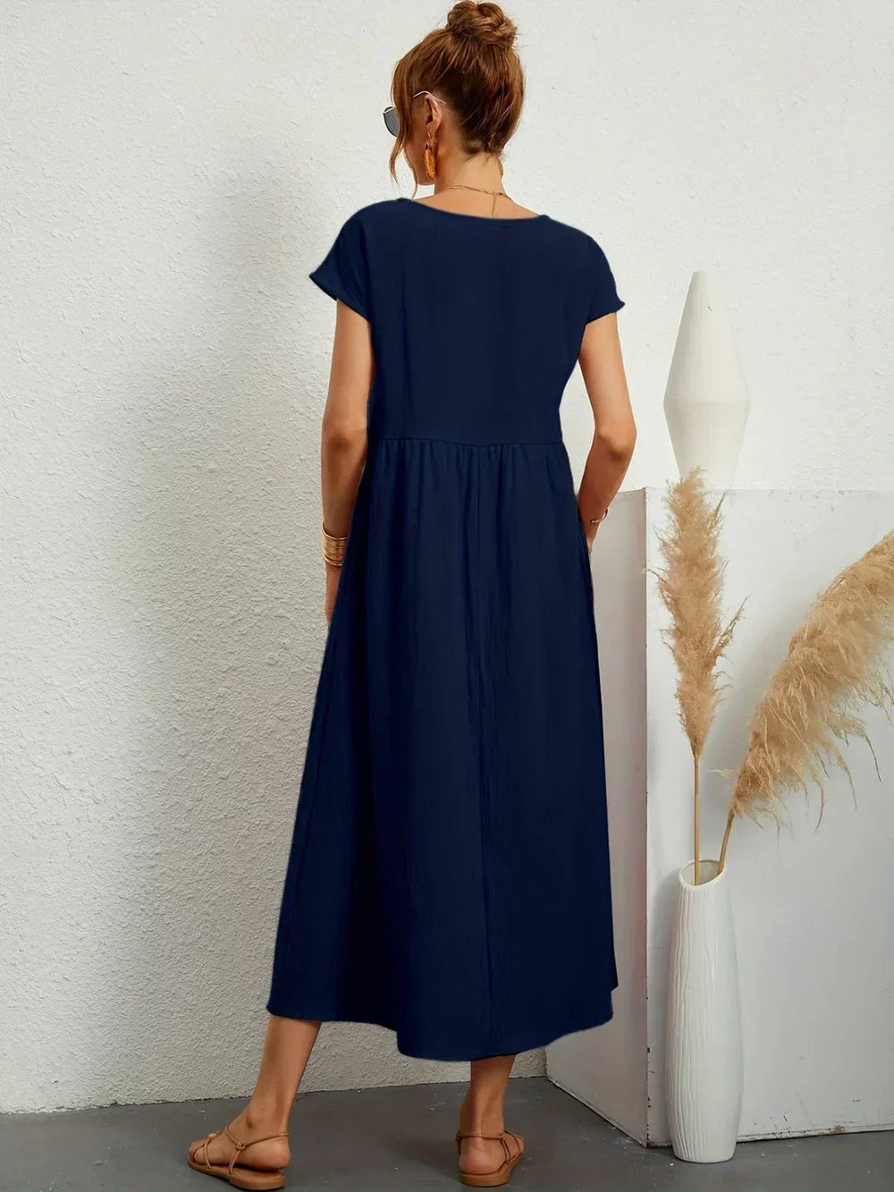 Gabrielle | Robe midi fluide intemporelle