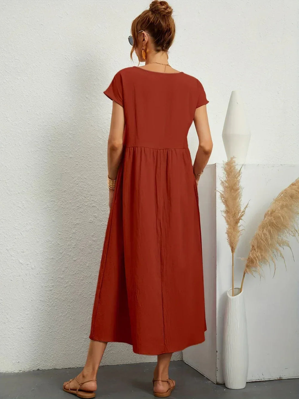 Gabrielle | Robe midi fluide intemporelle