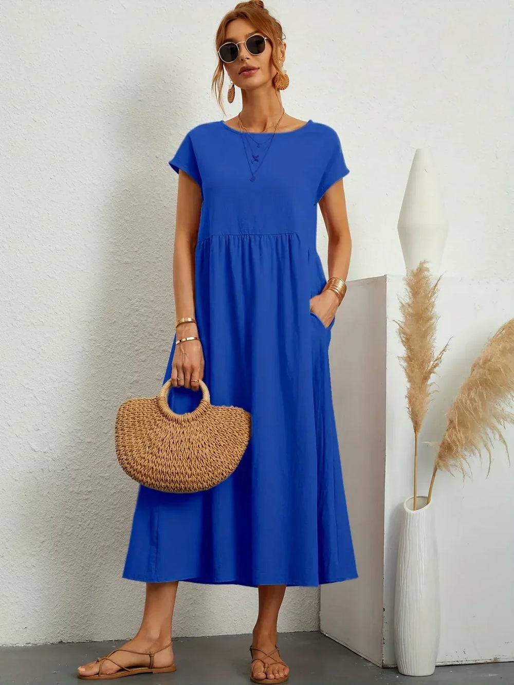 Gabrielle | Robe midi fluide intemporelle