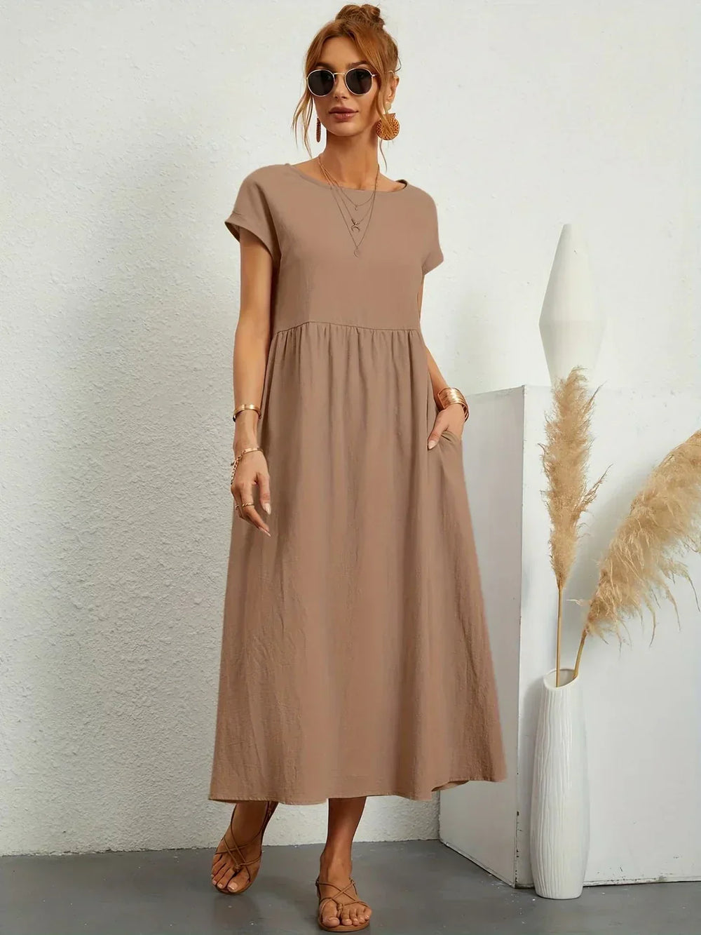 Gabrielle | Robe midi fluide intemporelle