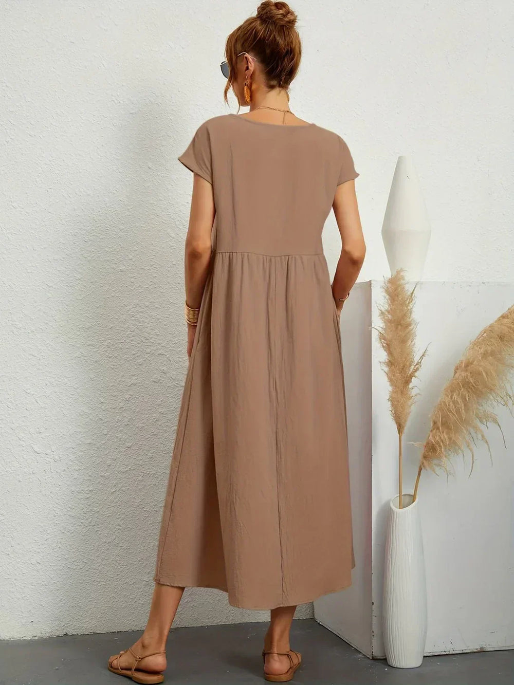Gabrielle | Robe midi fluide intemporelle