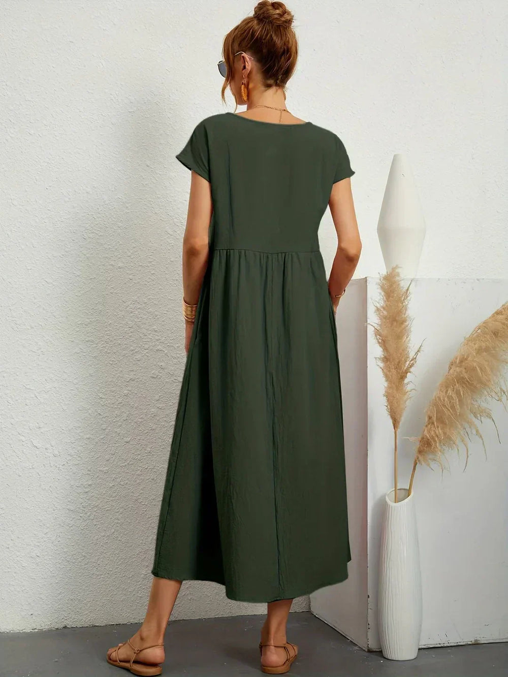 Gabrielle | Robe midi fluide intemporelle