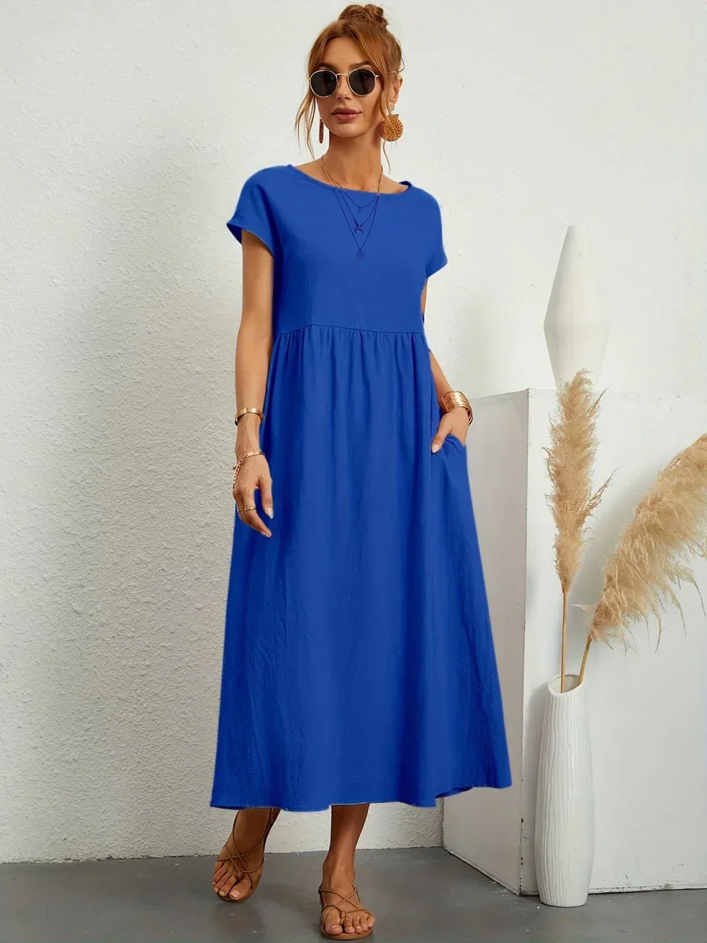 Gabrielle | Robe midi fluide intemporelle