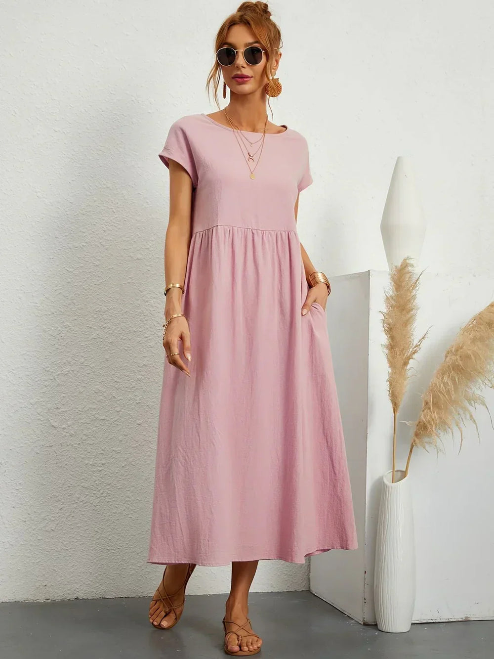 Gabrielle | Robe midi fluide intemporelle