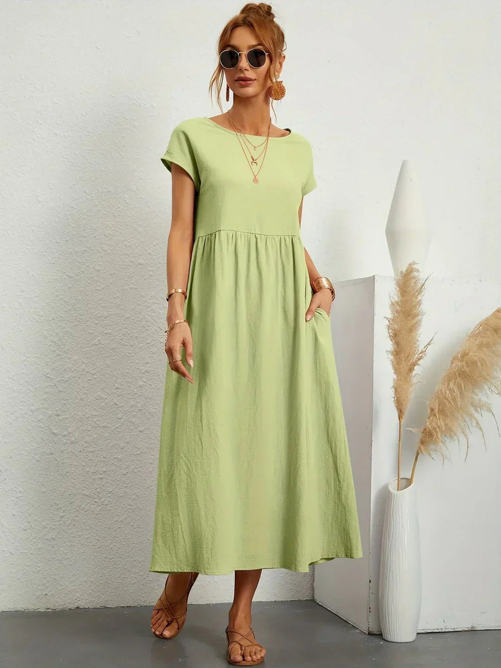 Gabrielle | Robe midi fluide intemporelle