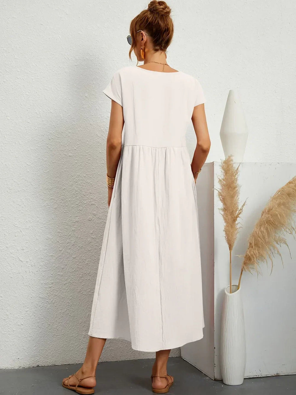 Gabrielle | Robe midi fluide intemporelle