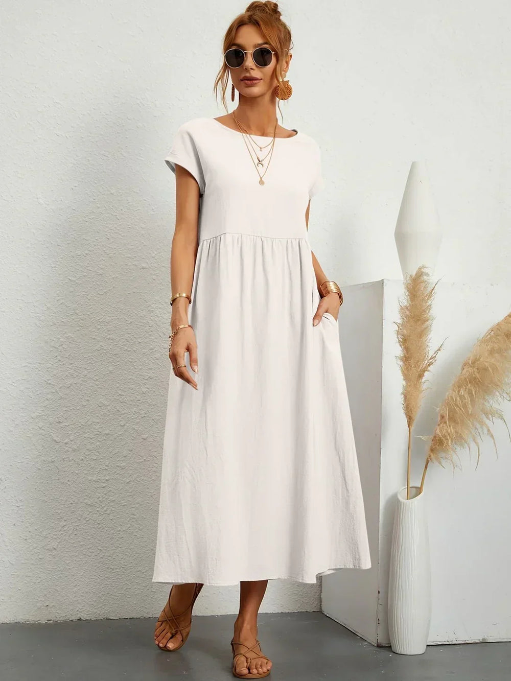 Gabrielle | Robe midi fluide intemporelle