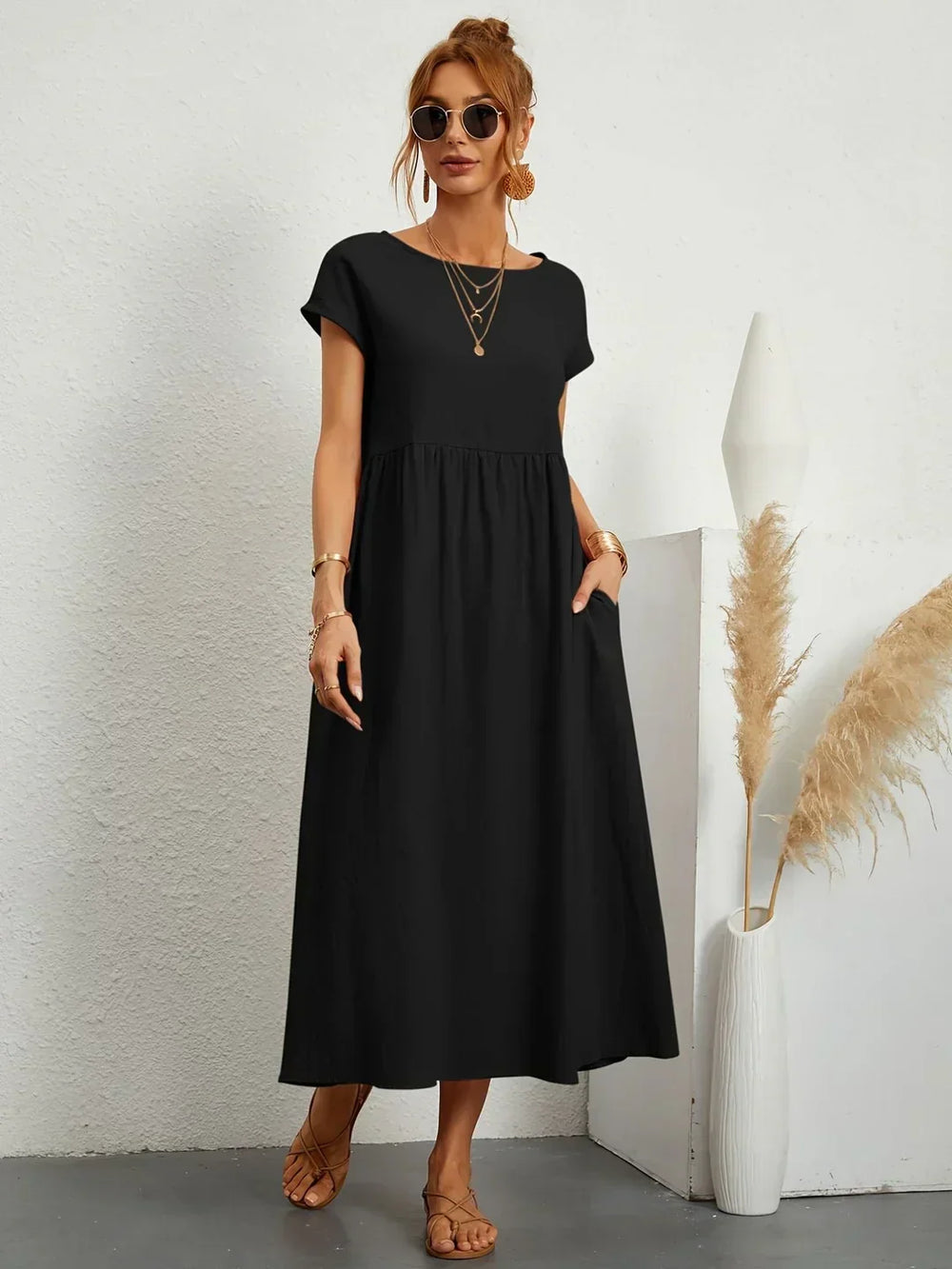Gabrielle | Robe midi fluide intemporelle