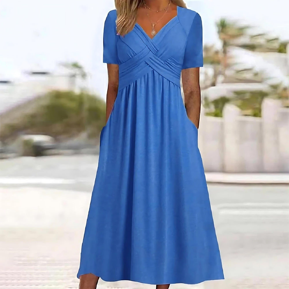 ISADORA | ROBE MIDI ÉLÉGANTE COUPE A