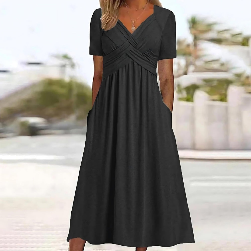 ISADORA | ROBE MIDI ÉLÉGANTE COUPE A