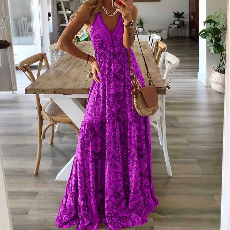 Gweneth - Robe sans manches Boho