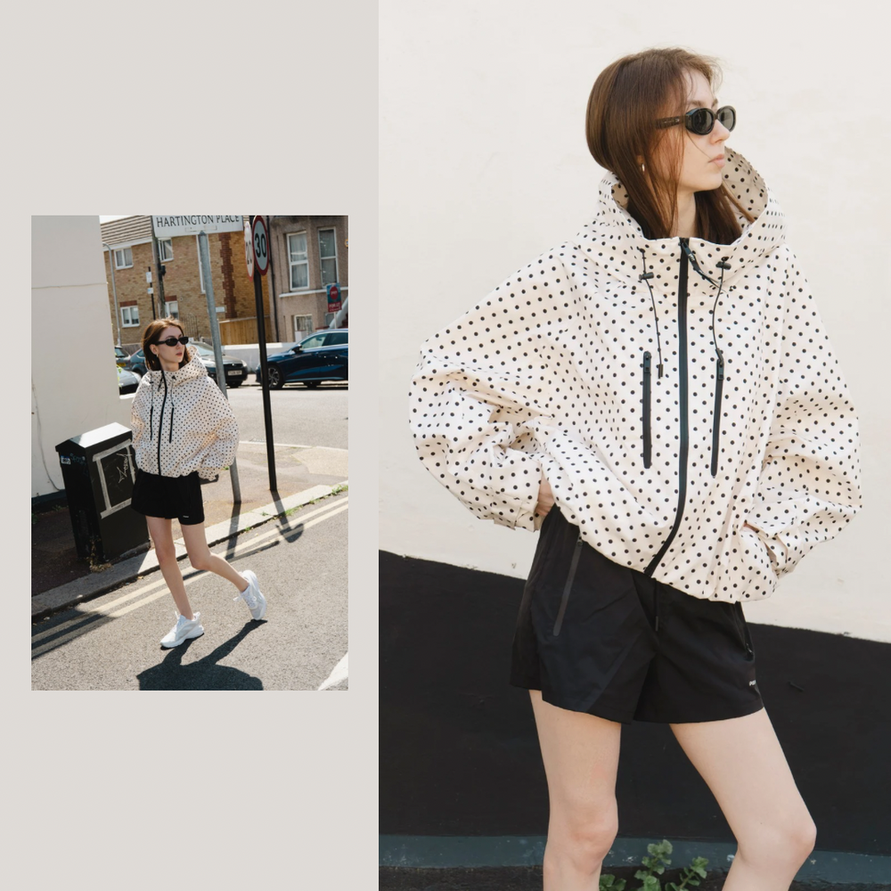 STM-TEX™ One Size Dot Short Oversized Rain Jacket