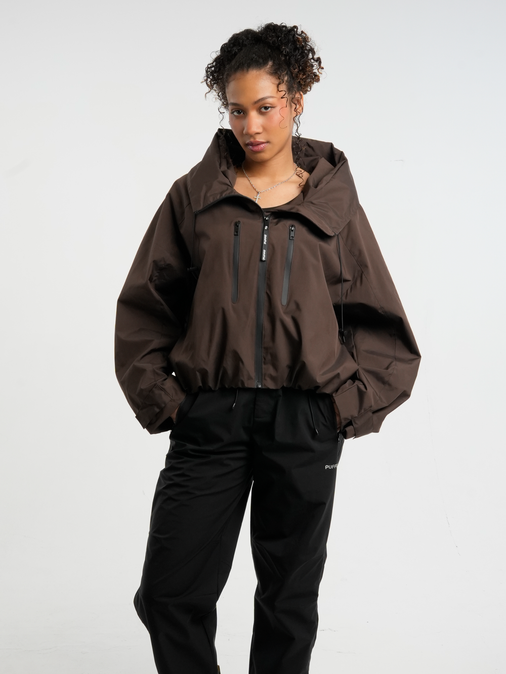STM-TEX™ One Size Dot Short Oversized Rain Jacket