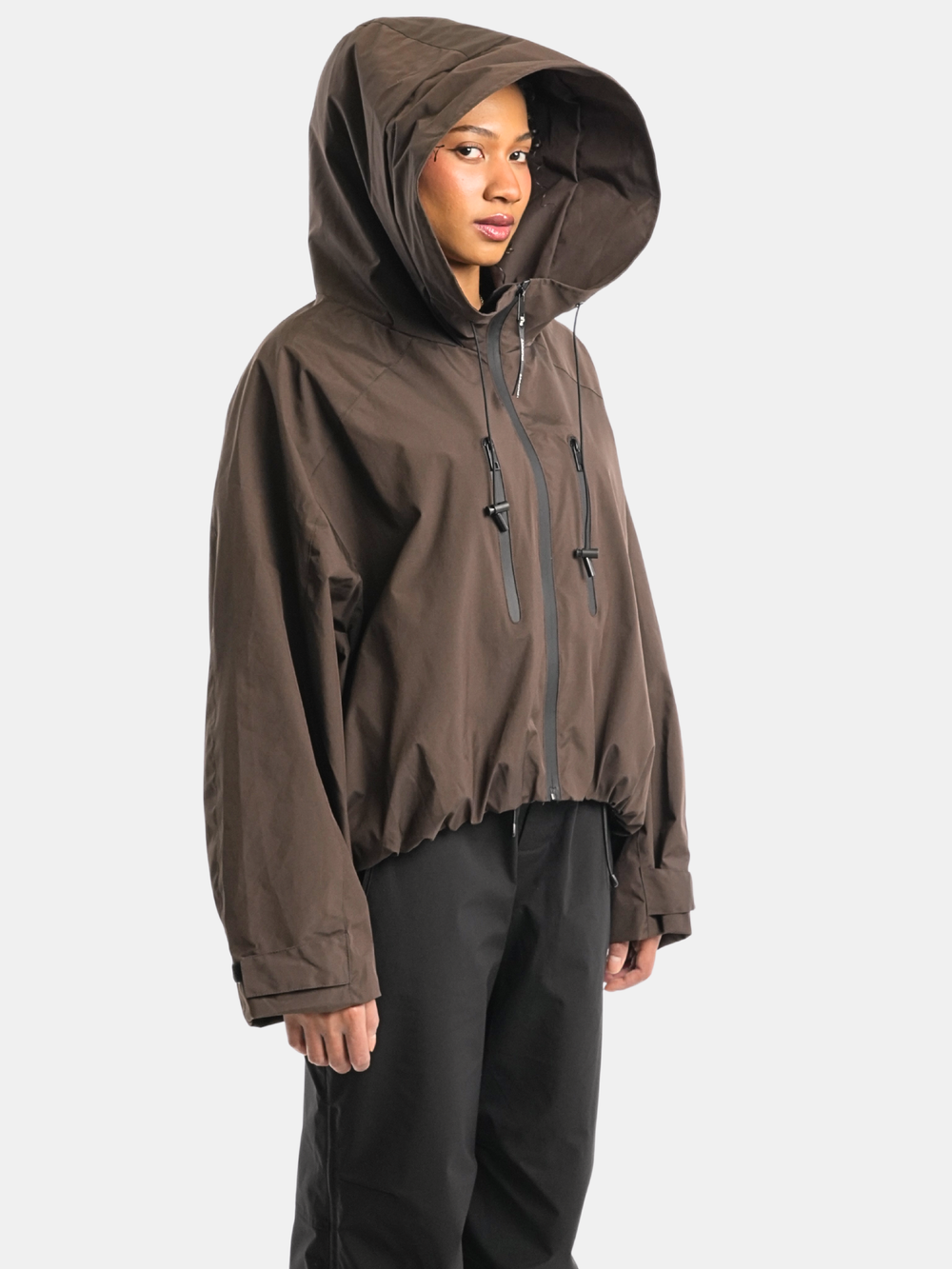 STM-TEX™ One Size Dot Short Oversized Rain Jacket