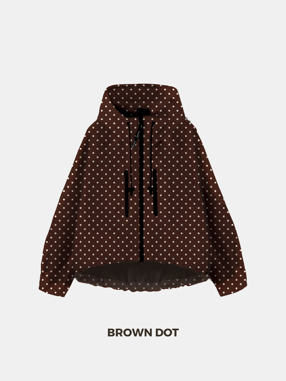 STM-TEX™ One Size Dot Short Oversized Rain Jacket