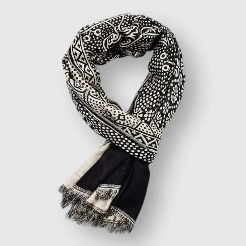 Foulard en coton à motifs unisexe
