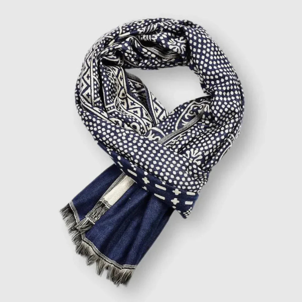 Foulard en coton à motifs unisexe