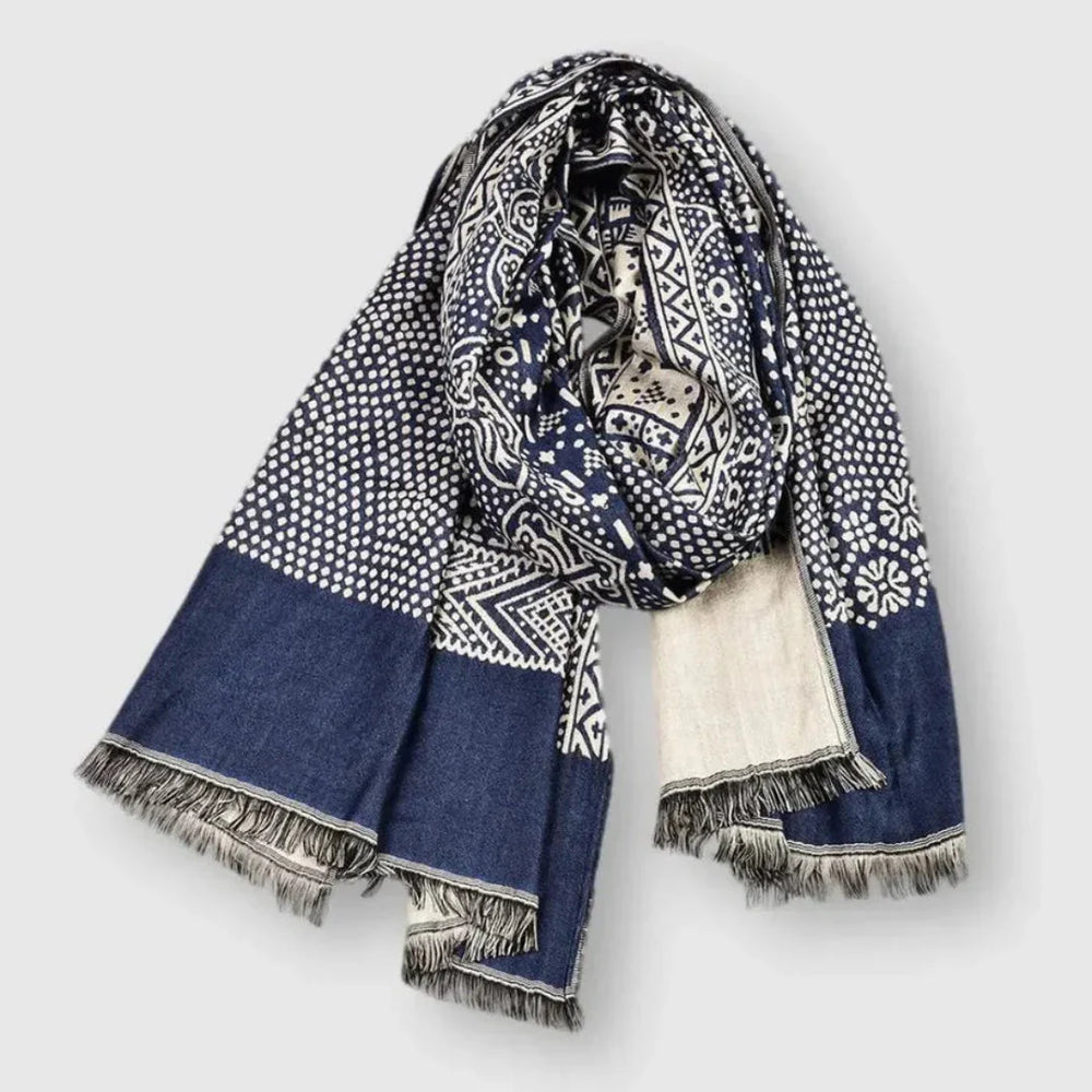 Foulard en coton à motifs unisexe