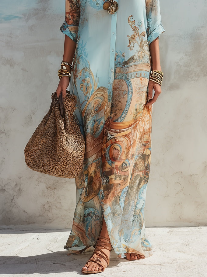 Serena | Robe chemise estivale