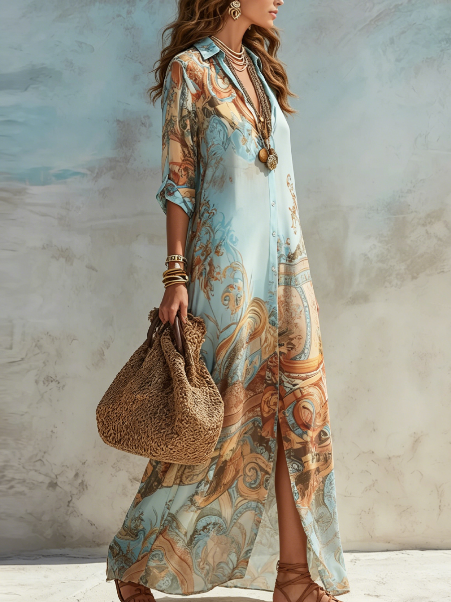 Serena | Robe chemise estivale