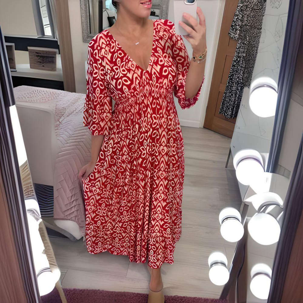 Lillia - Robe Imprimée Boho