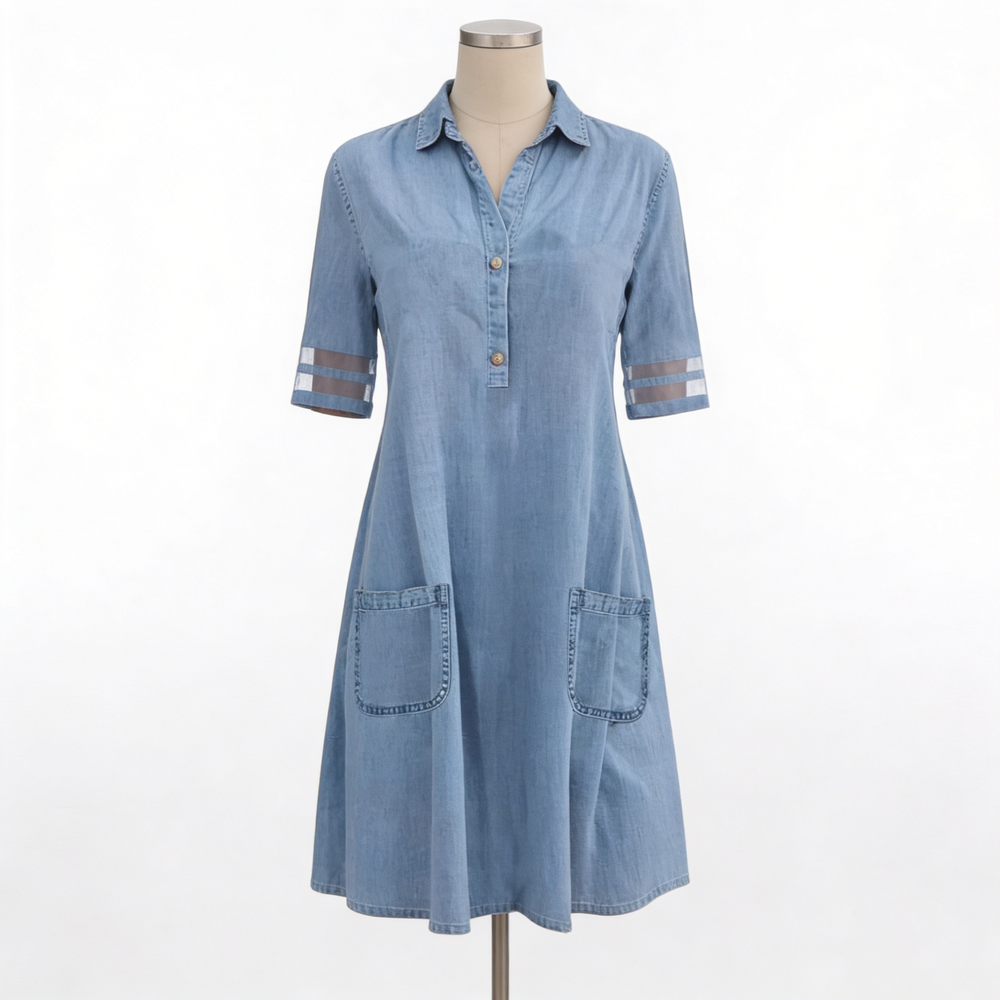 Charlotte | Robe chemisier effet lin