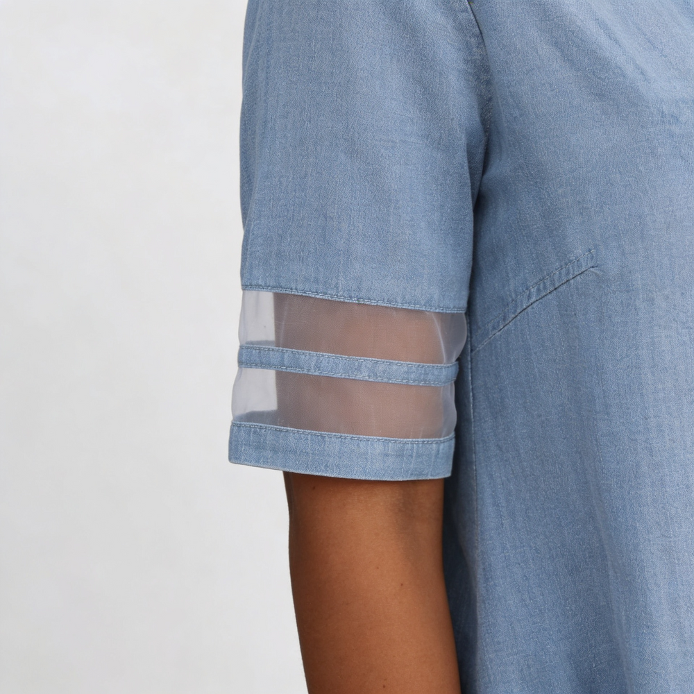 Charlotte | Robe chemisier effet lin