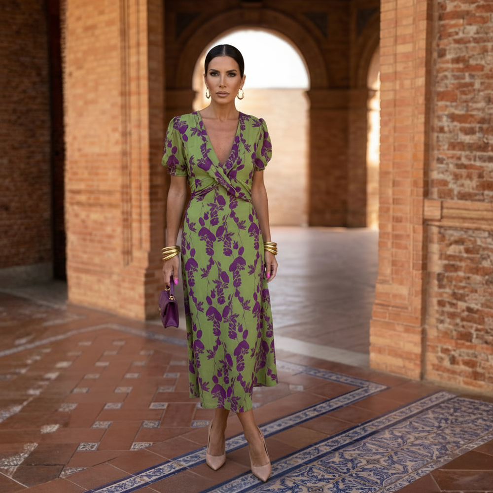 Clara | Robe mi-longue élégante et intemporelle